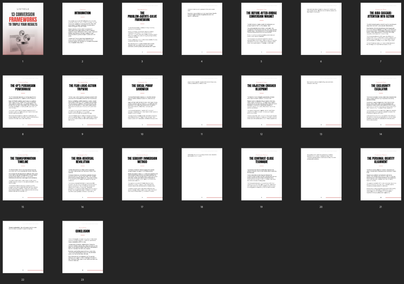 13 Conversion Frameworks to Triple Your Results preview