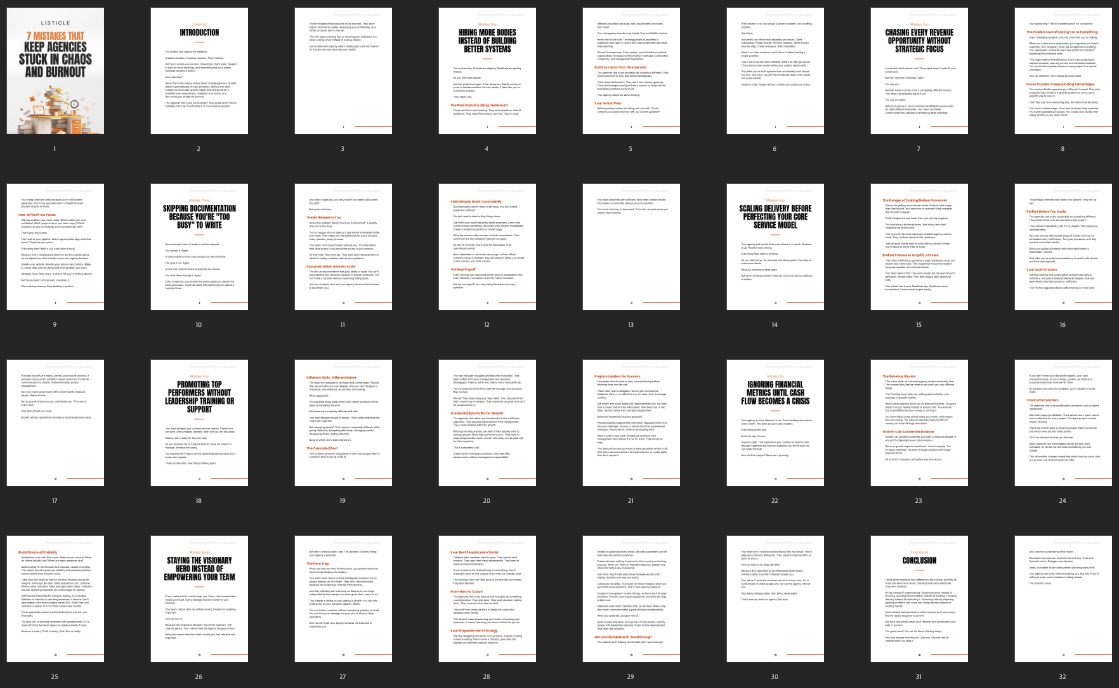7 Mistakes That Keep Agencies Stuck in Chaos and Burnout preview