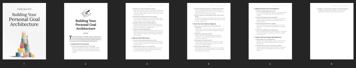 Building Your Personal Goal Architecture preview