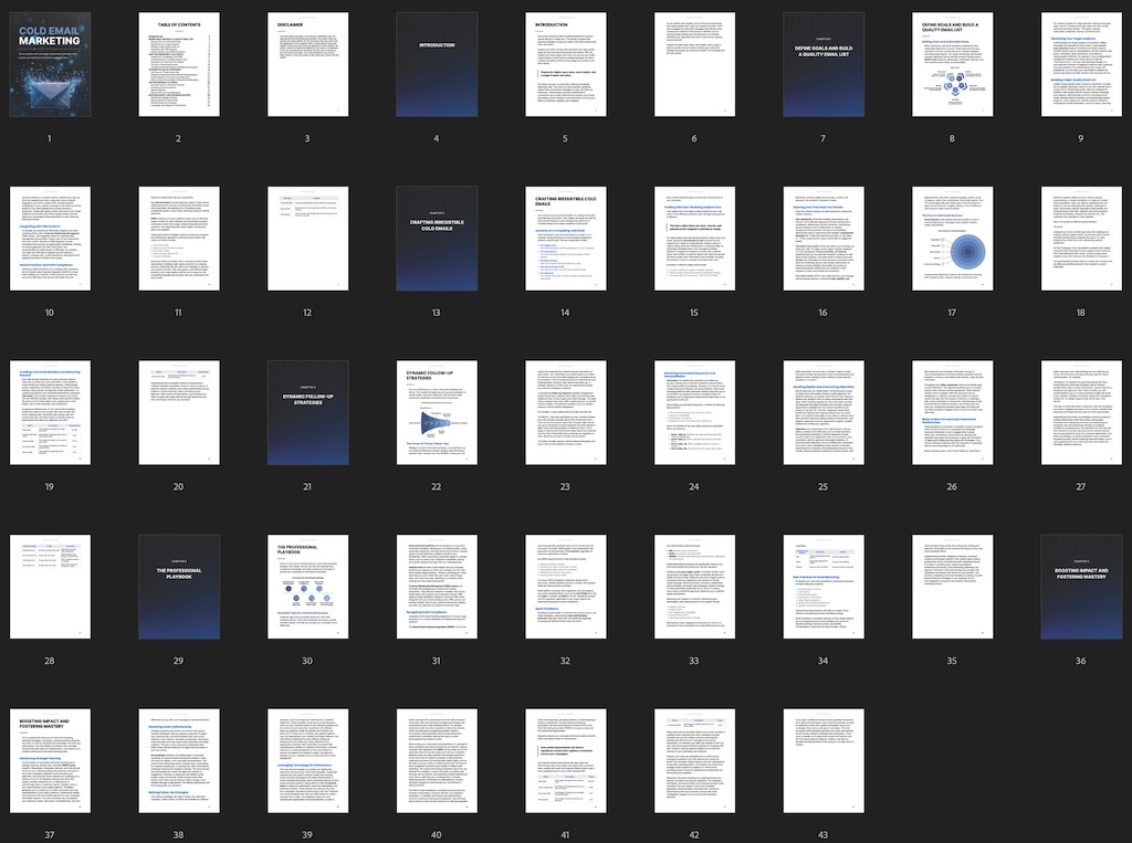 Cold Email Marketing - Ebook preview
