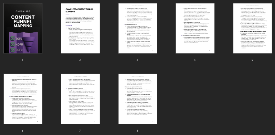 Complete Content Funnel Mapping preview