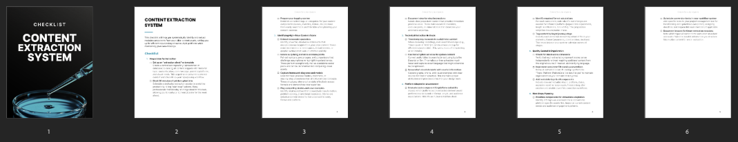 Content Extraction System preview