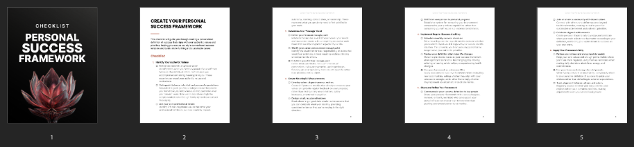 Create Your Personal Success Framework preview