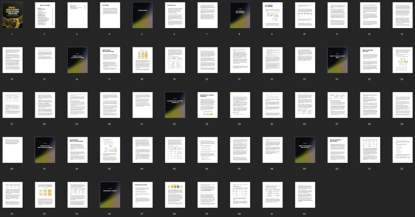 Deal-Breaking Case Studies Creation preview