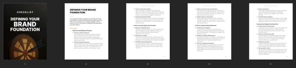 Defining Your Brand Foundation preview