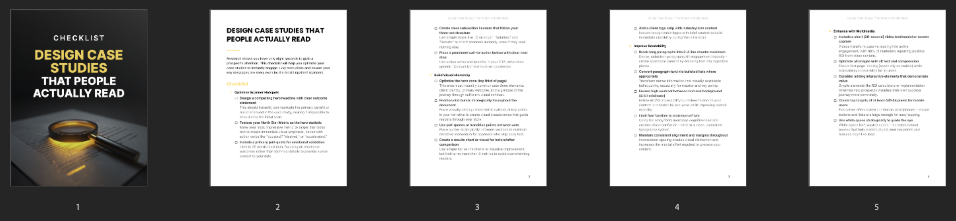 Design Case Studies That People Actually Read preview