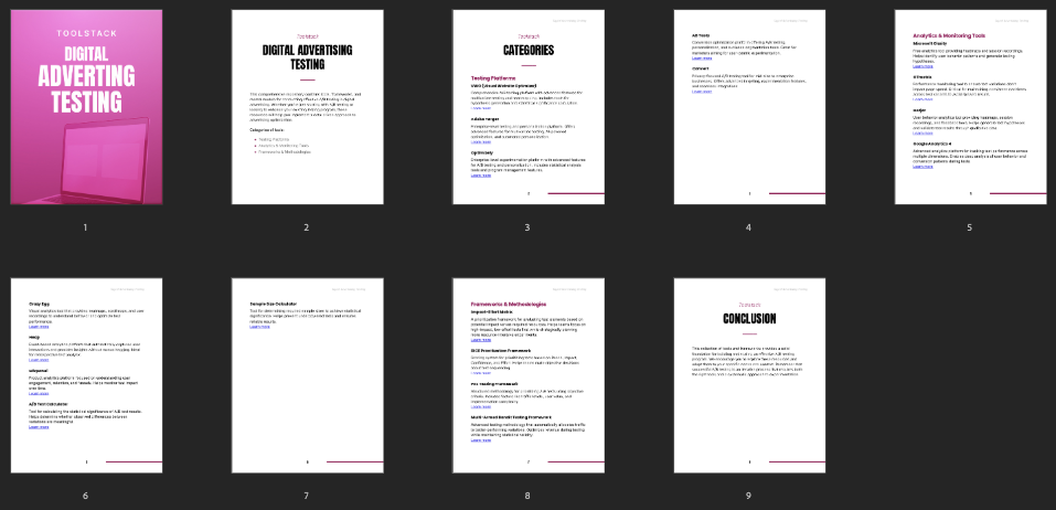 Digital Advertising Testing preview