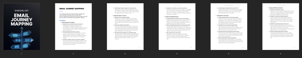 Email Journey Mapping preview