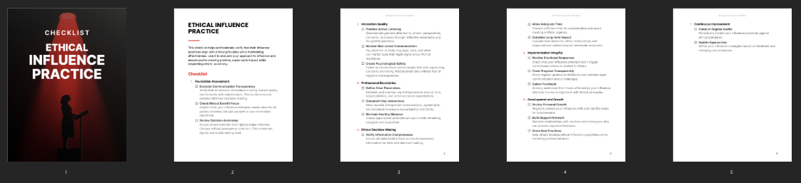 Ethical Influence Practice preview