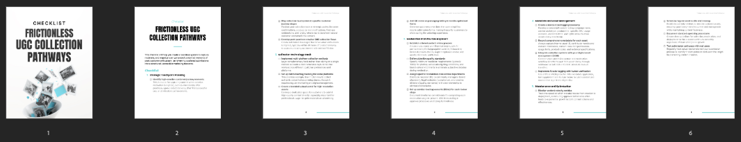 Frictionless UGC Collection Pathways preview