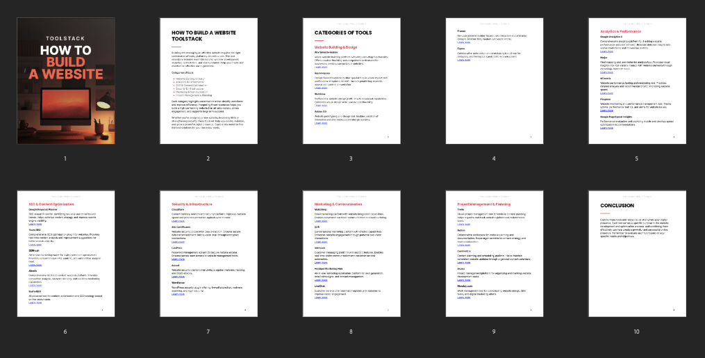 How to Build a Website - Toolstack preview
