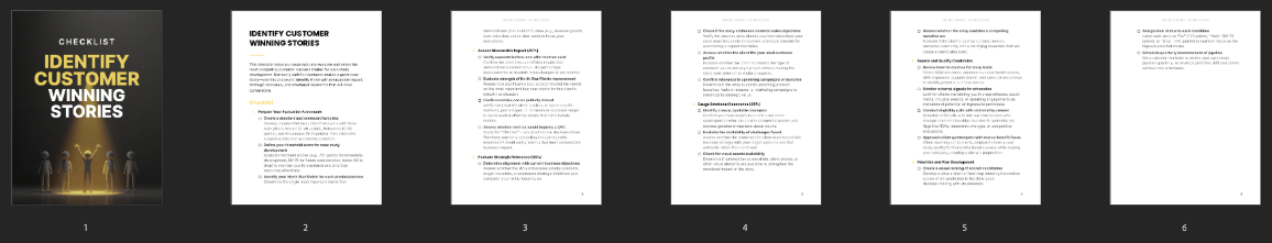 Identify Customer Winning Stories preview