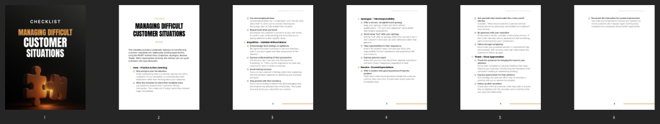 Managing Difficult Customer Situations preview