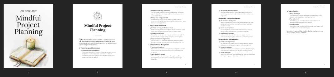 Mindful Project Planning preview