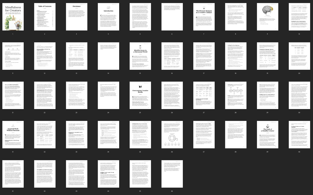 Mindfulness for Creators preview