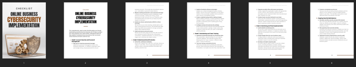 Online Business Cybersecurity Implementation preview