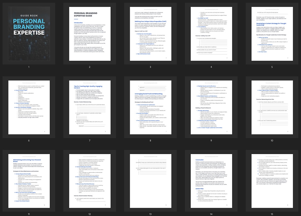 Personal Branding Expertise - Guide preview