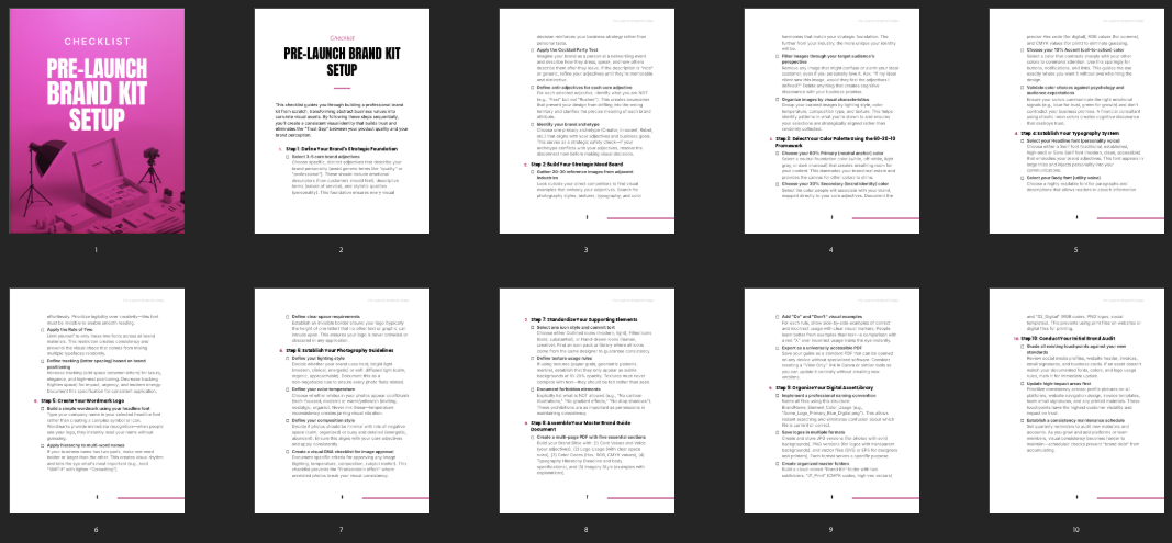 Pre-Launch Brand Kit Setup preview