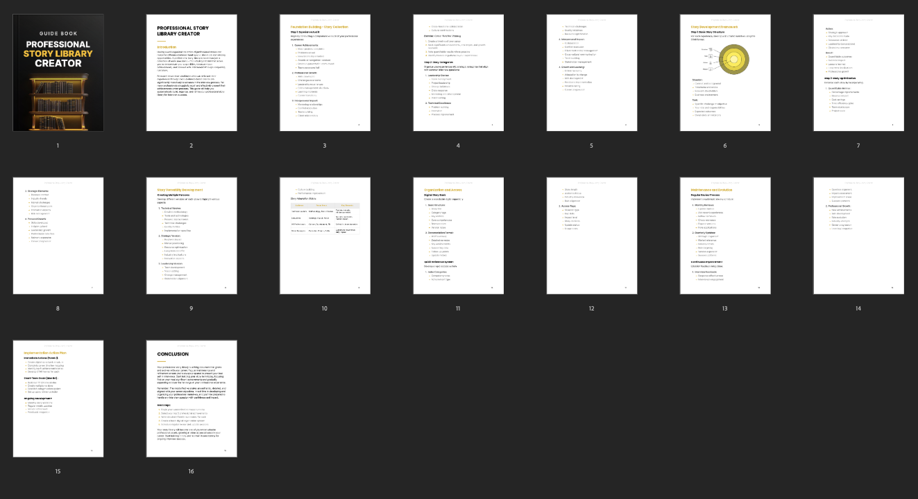 Professional Story Library Creator preview