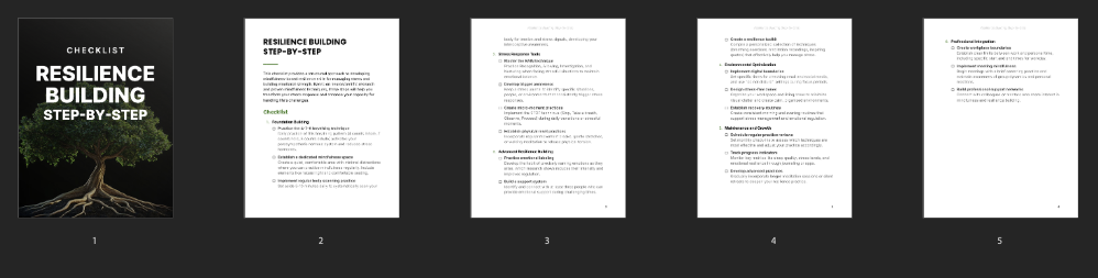Resilience Building Step-by-Step preview