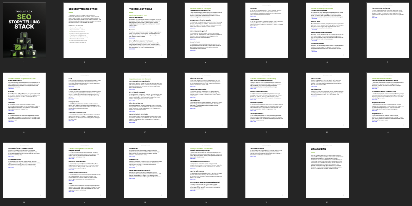 SEO Storytelling Stack preview