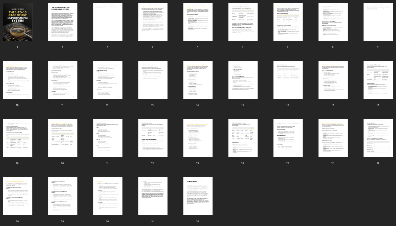 The 1-to-10 Case Study Repurposing System preview