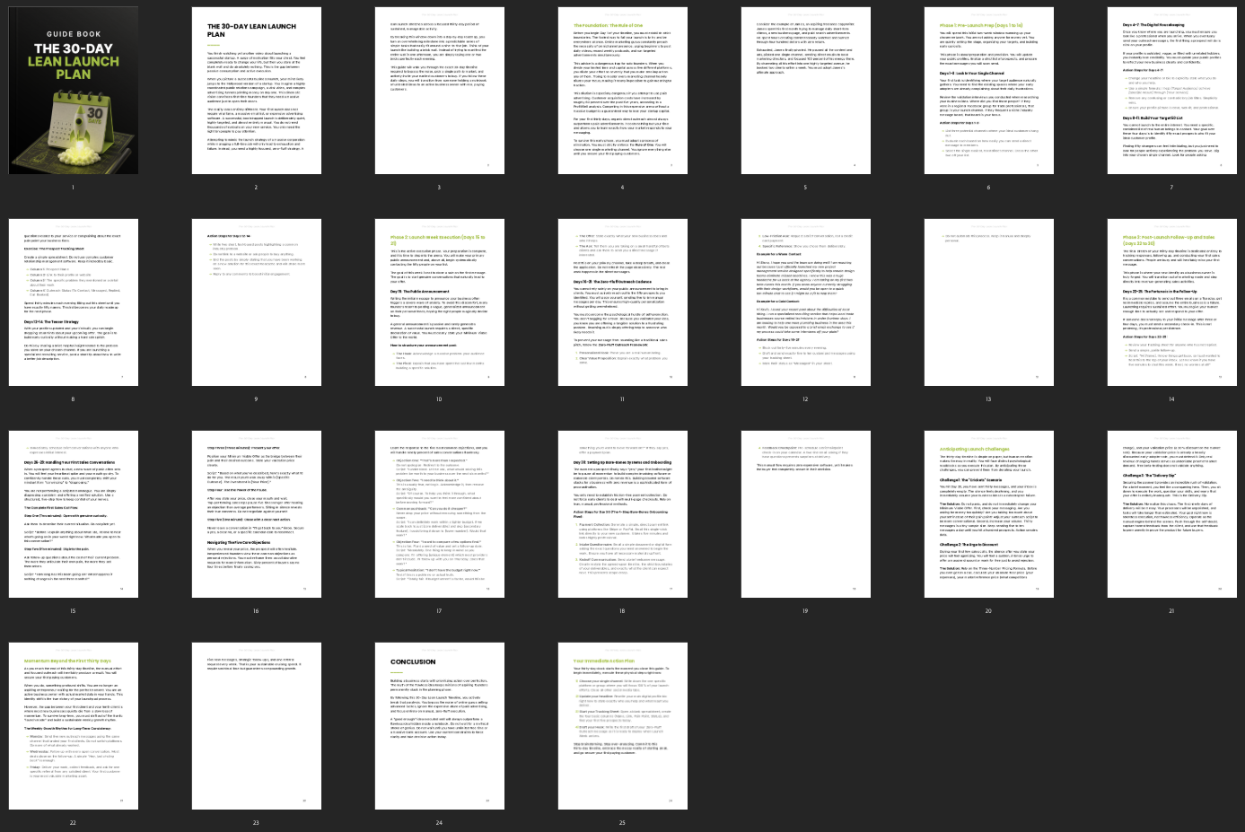 The 30-Day Lean Launch Plan preview