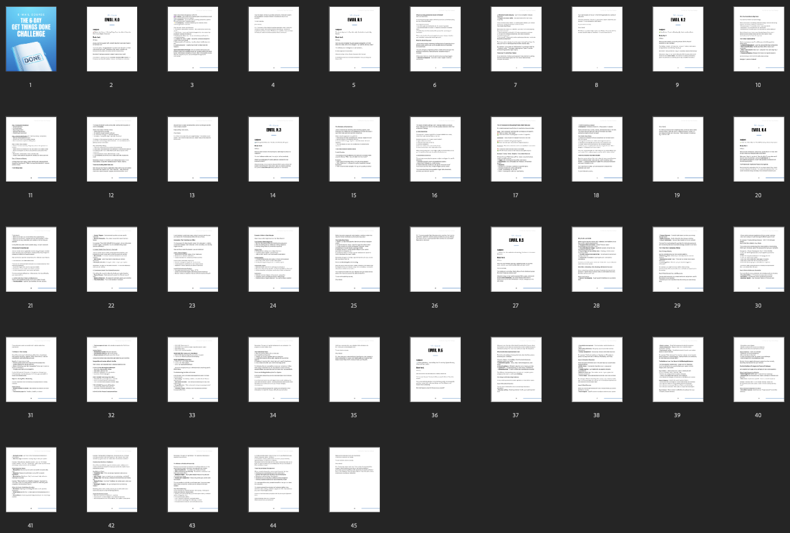 The 6-Day Get Things Done Challenge preview