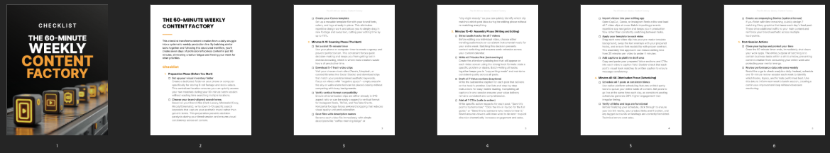 The 60-Minute Weekly Content Factory preview