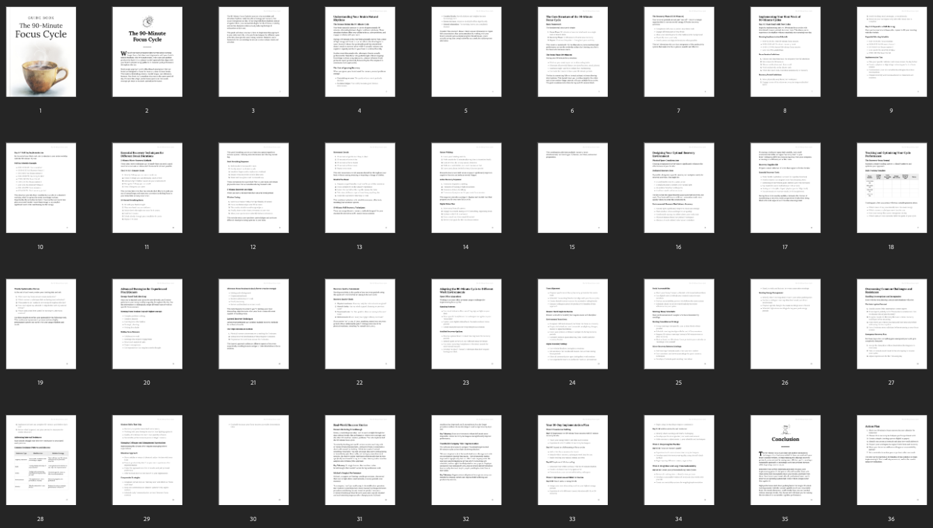 The 90-Minute Focus Cycle preview
