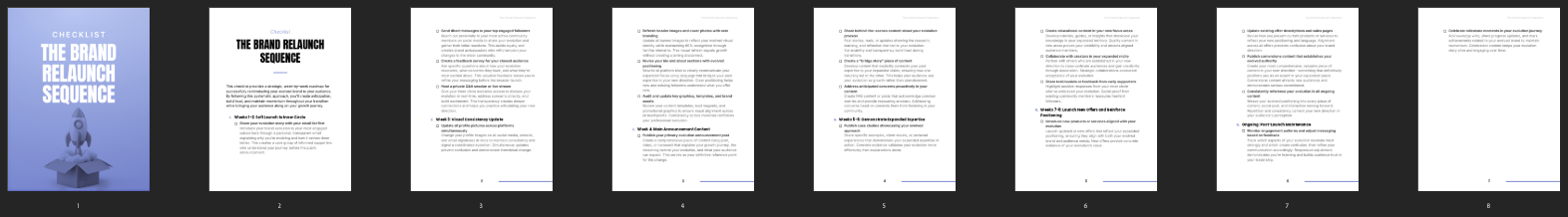 The Brand Relaunch Sequence preview