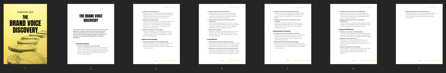 The Brand Voice Discovery preview