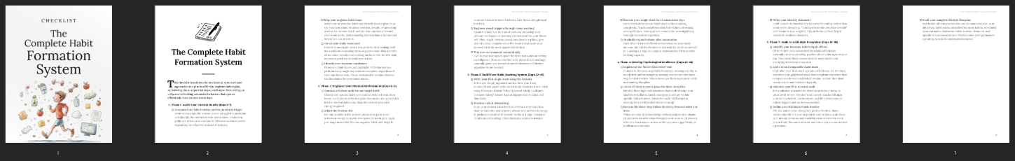 The Complete Habit Formation System preview