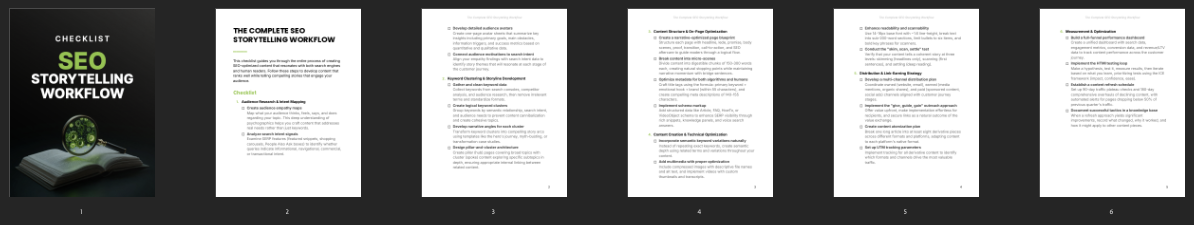 The Complete SEO Storytelling Workflow preview