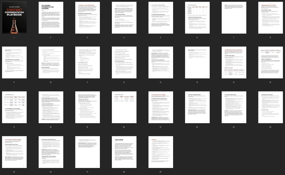 The Content Experimentation Playbook preview
