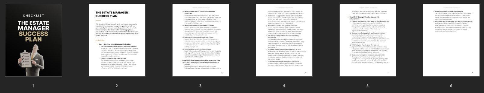 The Estate Manager Success Plan preview