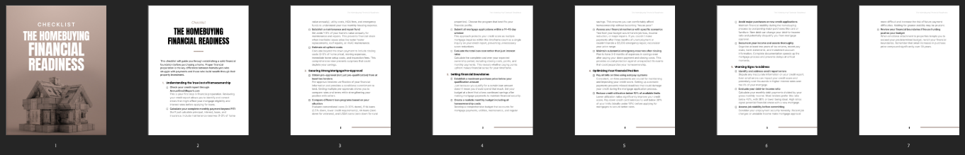 The Homebuying Financial Readiness preview