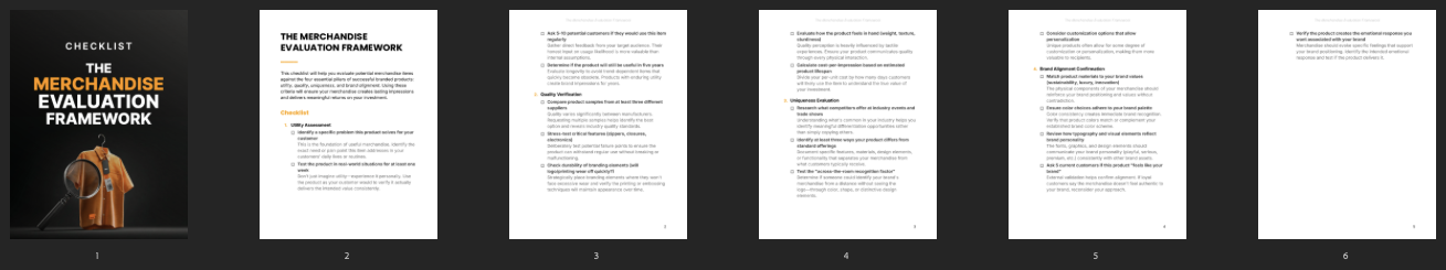 The Merchandise Evaluation Framework preview