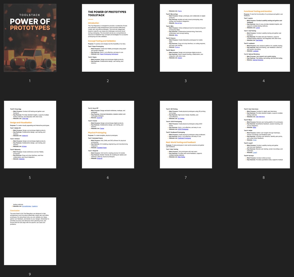 The Power of Prototypes - Toolstack preview