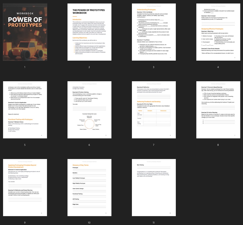 The Power of Prototypes - Workbook preview