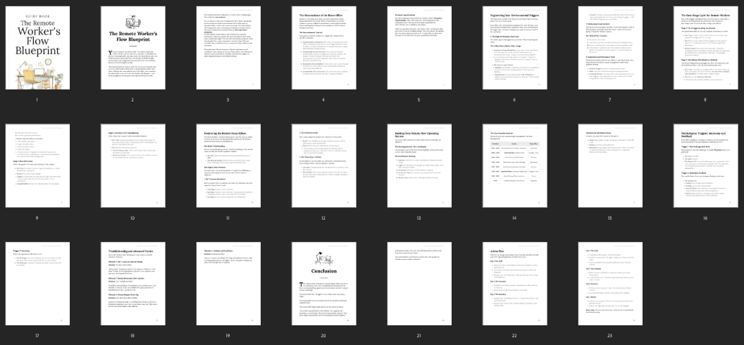 The Remote Worker's Flow Blueprint preview