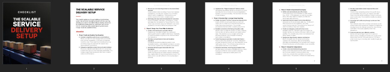 The Scalable Service Delivery Setup preview