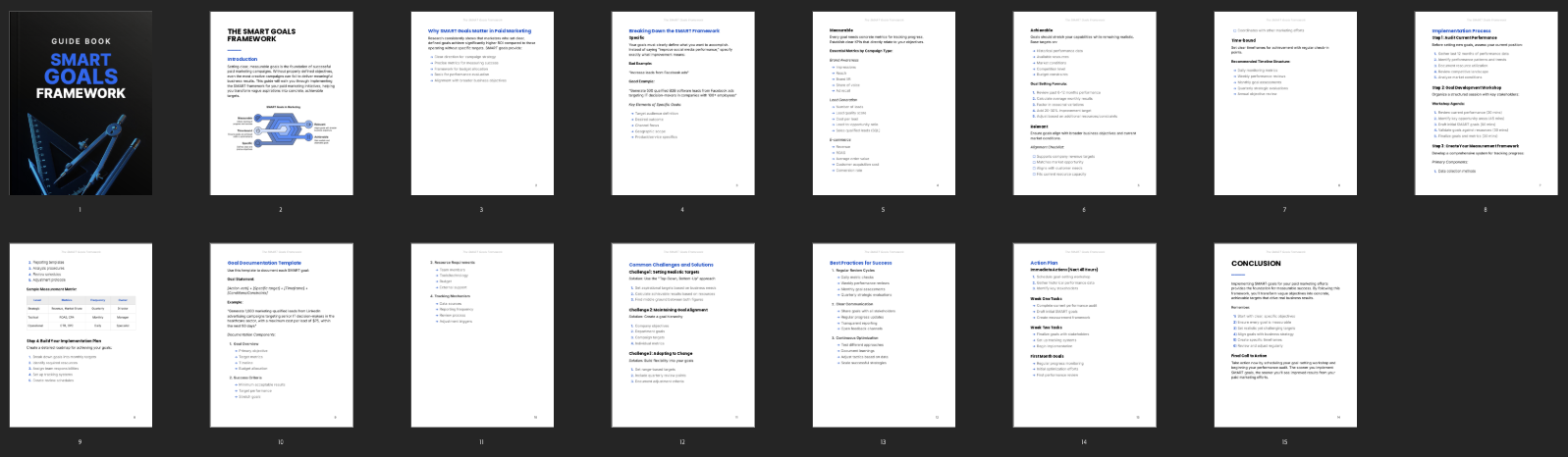 The SMART Goals Framework preview