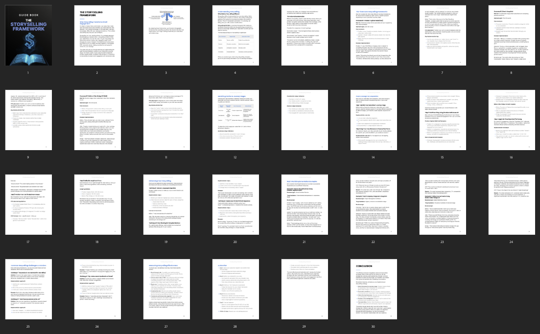 The Storyselling Framework preview