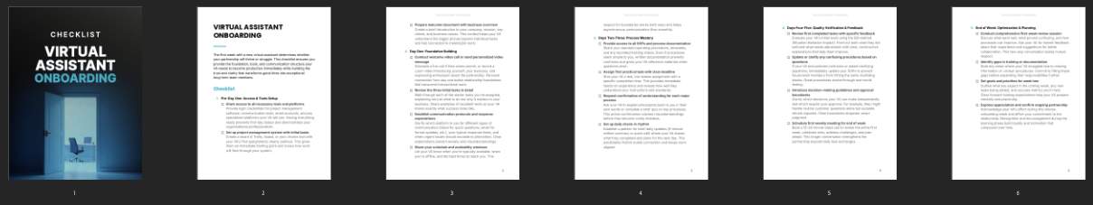 Virtual Assistant Onboarding preview