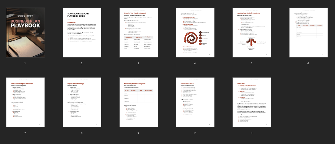 Your Business Plan Playbook - Guide preview